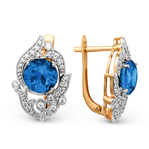 Серьги из красного золота