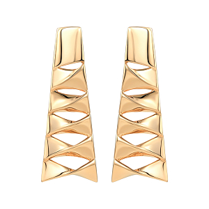 Серьги из красного золота