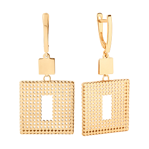 Серьги из красного золота