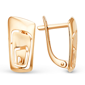 Серьги из красного золота