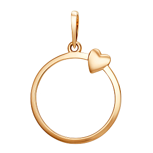 Подвеска из красного золота