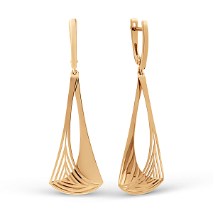 Серьги из красного золота