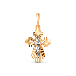 Крест из красного золота