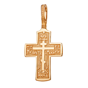 Крест из красного золота