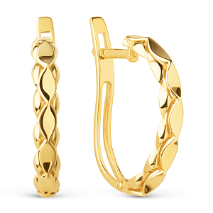 Серьги из желтого золота