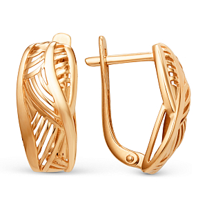 Серьги из красного золота