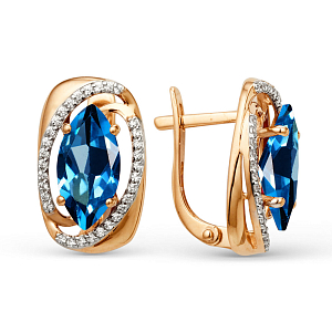 Серьги из красного золота