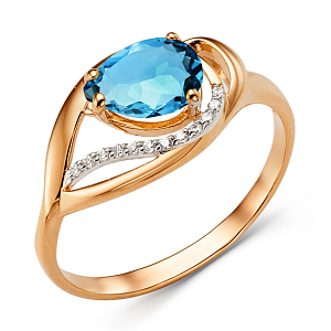 Кольцо из красного золота