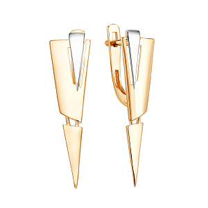 Серьги из красного золота