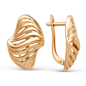 Серьги из красного золота