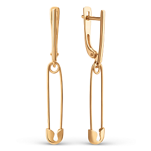 Серьги из красного золота