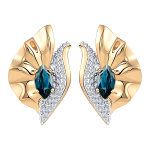 Серьги из красного золота