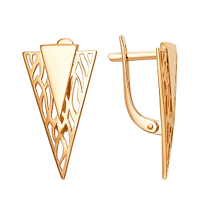 Серьги из красного золота