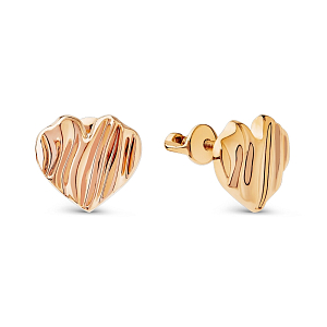 Серьги из красного золота