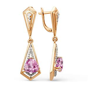 Серьги из красного золота