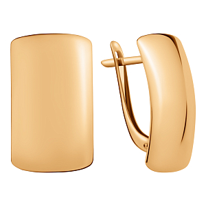 Серьги из красного золота