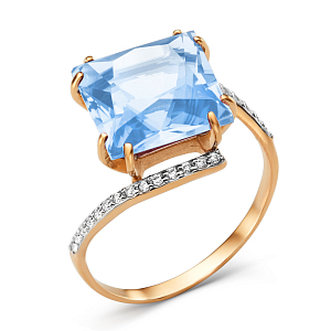 Кольцо из красного золота