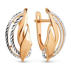 Серьги из красного золота