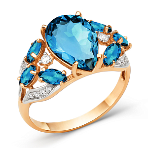 Кольцо из красного золота