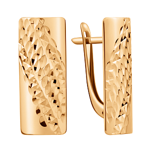 Серьги из красного золота