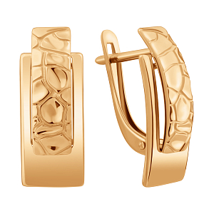 Серьги из красного золота