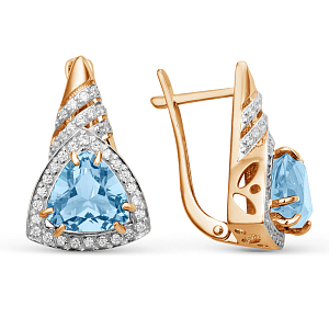 Серьги из красного золота