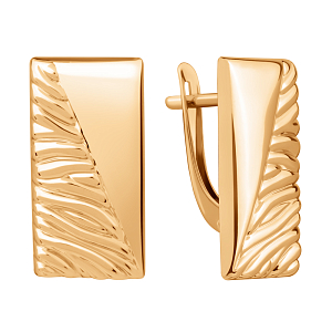 Серьги из красного золота