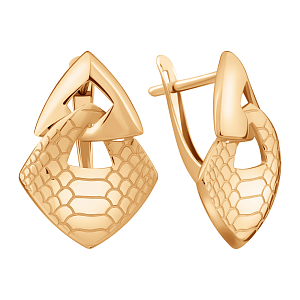 Серьги из красного золота