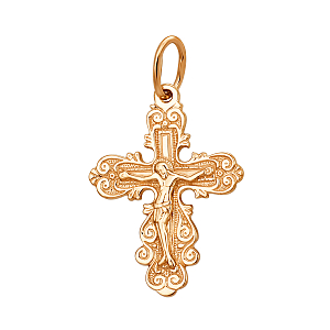 Крест из красного золота