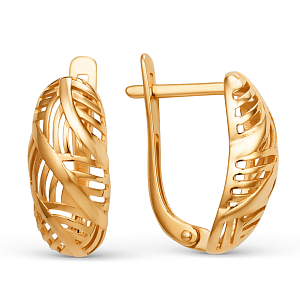 Серьги из красного золота