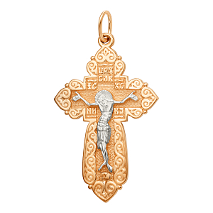 Крест из красного золота