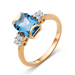 Кольцо из красного золота