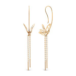 Серьги из красного золота