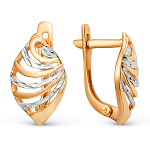 Серьги из красного золота