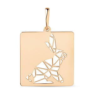 Подвеска из красного золота