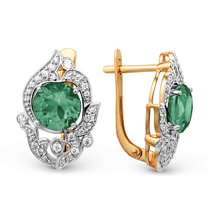 Серьги из красного золота