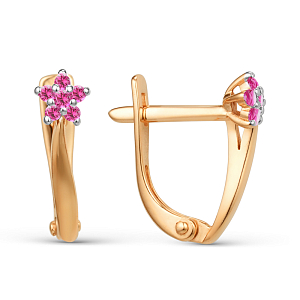 Серьги из красного золота