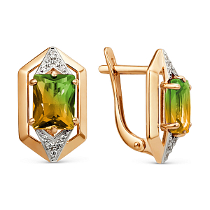 Серьги из красного золота