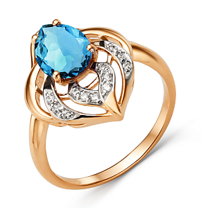 Кольцо из красного золота