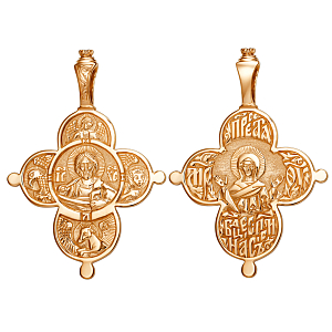 Крест из красного золота