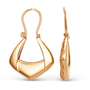 Серьги из красного золота