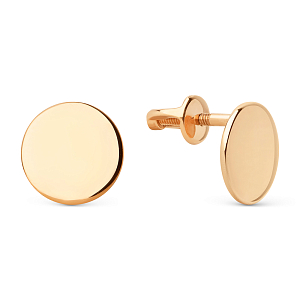 Серьги из красного золота