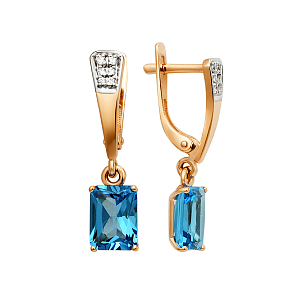 Серьги из красного золота