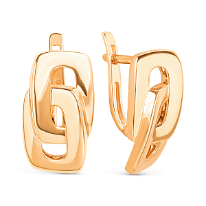 Серьги из красного золота