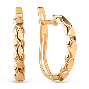 Серьги из красного золота