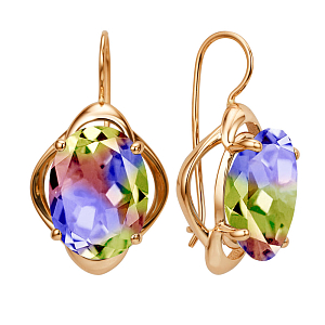 Серьги из красного золота