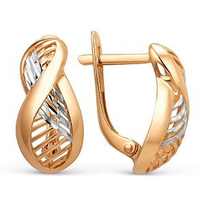 Серьги из красного золота