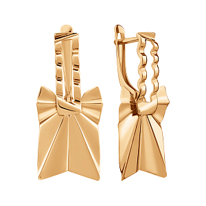 Серьги из красного золота