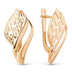 Серьги из красного золота