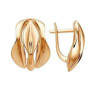 Серьги из красного золота